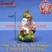 Small Pagadi Ganesha Murti Statue- Vibrant Meenakari (Enamel) Work