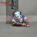 Resting Tiny Ganesha - Colourful Meenakari (Enamel) Work Ganesha Wedding Favors