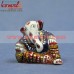 Resting Tiny Ganesha - Colourful Meenakari (Enamel) Work Ganesha Wedding Favors