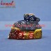 Resting Tiny Ganesha - Colourful Meenakari (Enamel) Work Ganesha Wedding Favors