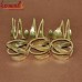 Palm Leaf Brass Golden Handmade Napkin Rings Home Wedding Table Decoration