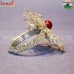 Flower of Crystal Beads Handmade Napkin Ring - Handmade