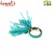 Turquoise String Handmade Beaded Napkin Ring (Custom Color)