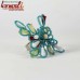 Turquoise Flower Fine Beaded Handmade Napkin Ring