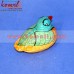 Cute Duck Box Keepsake Box - Green Animal Shape Hand Painted Paper Mache Box