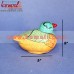 Cute Duck Box Keepsake Box - Green Animal Shape Hand Painted Paper Mache Box