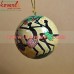 Dance of Tanzania - Holiday Decoration Handmade Hand Painted Paper Mache Ball