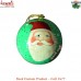 Santa and Xmas Tree - Handmade Hand Painted Holiday Decoration Ball Bauble Hanging Decoration Ornaments