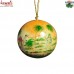 Story of a Desert - Xmas Christmas Festive Hanging Ball - Hand Painted Paper Mache Holiday Decorative