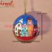 The Story of Country Side - Animated Hand Painted Paper Mache Holiday Decoration Ball