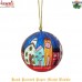 The Story of Country Side - Animated Hand Painted Paper Mache Holiday Decoration Ball