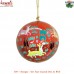 Jungle Life Hand Painted Paper Mache Holiday Decoration Ball Bauble Christmas Tree Hanging Ornaments