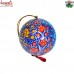 Multi - Color Flower X-Mas Ball Holiday Decorative - Custom Designed Paper Mache Art