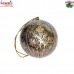 Golden Fever - Chinar Leaf Design - Hand Painted Paper Mache Christmas Decorative Ball Hanging