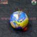 Holiday Decoration - Earth theme paper mache ball bauble hand painted Christmas ornaments