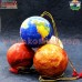 Planets paper mache ball bauble hand painted Christmas Ornament