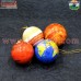 Planets paper mache ball bauble hand painted Christmas Ornament