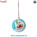 My Friend Santa Hand Painted Ecofriendly Upcycled Paper Mache Bauble Ball Ornament For Christmas Decoration