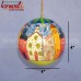 Building On Street Bauble - Animated Hand Painted Paper Mache Holiday Decoration Ball