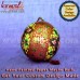Floral Two Pattern Bauble - Hand Painted Paper Mache Christmas Hanging Baubles - Holiday Decorations