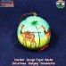 Paper Mache Bauble Desert Camel - Hand Painted Paper Mache Holiday Decoration Ball