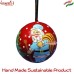 Eco Friendly Sustainable Christmas Ornaments, Paper Mache Baubles