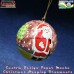 Santa In Garden - Christmas Ornaments Paper Mache Hand painted Bauble