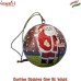 Santa In Garden - Christmas Ornaments Paper Mache Hand painted Bauble