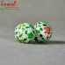 Green Grapes - Handmade Hand Painted Eco Friendly - Custom Size Design Wooden Beads