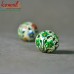 Green Grapes - Handmade Hand Painted Eco Friendly - Custom Size Design Wooden Beads
