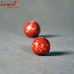 Garden of Cherries - Handmade Cherry Red Hand Painted - Custom Wooden Beads