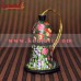 Green Floral Bell - Xmas Decoration Bell - Hand Painted Holiday Decorations