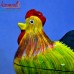 My Morning Alarm - Rooster Shape Paper Mache Hand Painted Trinket Box