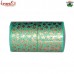 Shades of Chinar - Upcycled Hand Painted Paper Mache Cylindrical Green Keepsake Trinket Home Decoration Box
