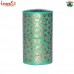 Shades of Chinar - Upcycled Hand Painted Paper Mache Cylindrical Green Keepsake Trinket Home Decoration Box