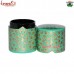 Shades of Chinar - Upcycled Hand Painted Paper Mache Cylindrical Green Keepsake Trinket Home Decoration Box