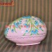 Floral Symmetry in Pink - Easter Egg Shaped Box - Customized Painting Patter and Various Sizes