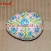 Floral Symmetry in Pink - Easter Egg Shaped Box - Customized Painting Patter and Various Sizes