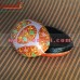 Red Artificial Easter Egg Shape Hand Painted Ecorfiendly Paper Mache Box with Chinar Leaf Design