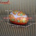 Red Artificial Easter Egg Shape Hand Painted Ecorfiendly Paper Mache Box with Chinar Leaf Design