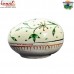 The Green Nature - Cream Color Freehand Painting Pattern on Eco-friendly Paper Mache Egg Box