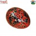 Twinkling Red Floral Pattern Hand-painted Paper Mache Egg Shaped Box