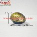 The Golden Flowers - On Black Backdrop - Floral Pattern Hand-painted Egg Shaped Box
