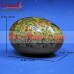 The Golden Garden - Multi Color Floral Pattern on Paper Mache Easter Egg Box