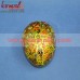 The Golden Garden - Multi Color Floral Pattern on Paper Mache Easter Egg Box