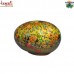 The Golden Garden - Multi Color Floral Pattern on Paper Mache Easter Egg Box
