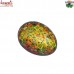 The Golden Garden - Multi Color Floral Pattern on Paper Mache Easter Egg Box