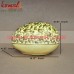 Embossed Golden Chinar on White Base - Handmade Paper Mache Easter Egg Box