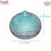 Golden Valley of Flowers - Round Paper Mache Keepsake Trinket Keepsake Home Decoration Box