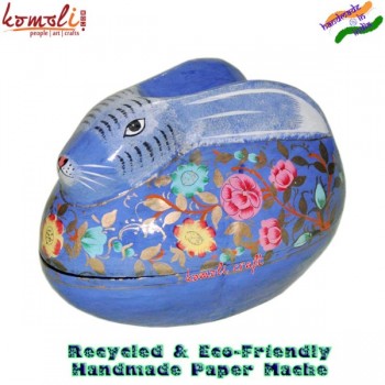 Tunny Bunny Rabbit - Paper Mache Keepsake Box - Custom Design and Hand Painting